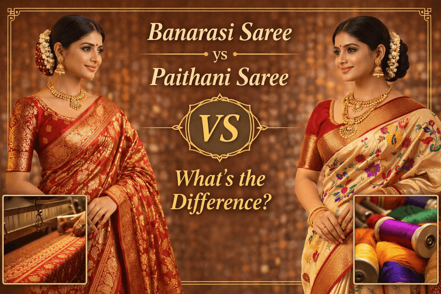 Banarasi Saree vs Paithani Saree- What’s the Difference_